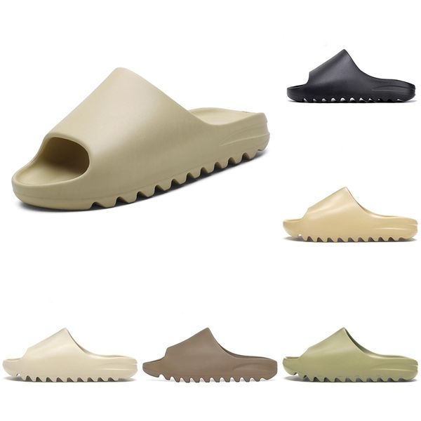 

mens sandals shoes resin bone earth brown designer slipper foam slides runner triple black white orange core soot ararat men women slippers