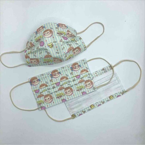 

party fashion 3 layer 95% filtration efficiency children cartoon printing disposable face masks dustproof prevention iuenza