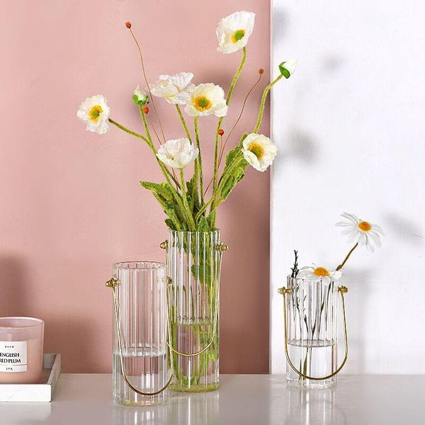 

vases nordic portable transparent glass vase decoration modern art large hydroponic tablewedding living room ideas