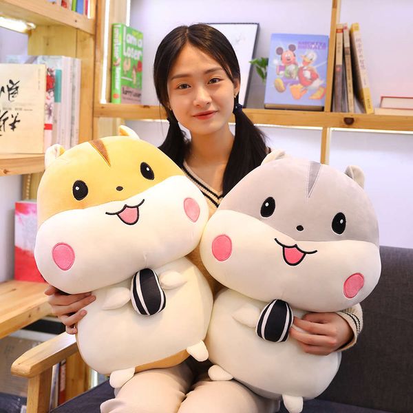 

cute hamster plush toy pillow doll girl sleeping in bed children's day gift, Blue