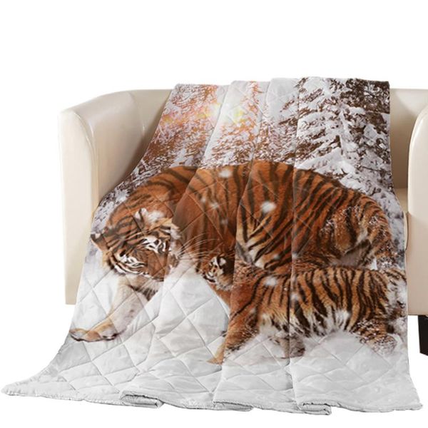 

comforters & sets snow forest tiger quilt comforter bedspread summer blanket duvet home bed cover air conditioning bedding throw