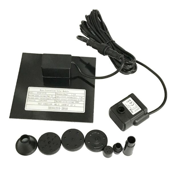 

mini solar fountain pump water power panel kit for garden pool decorations
