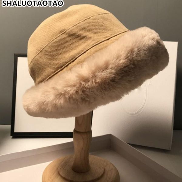 

wide brim hats plush keep warm crimping sombrero female thickened plus velvet fashion lamb wool banama bucket hat casquette gorra 2021, Blue;gray