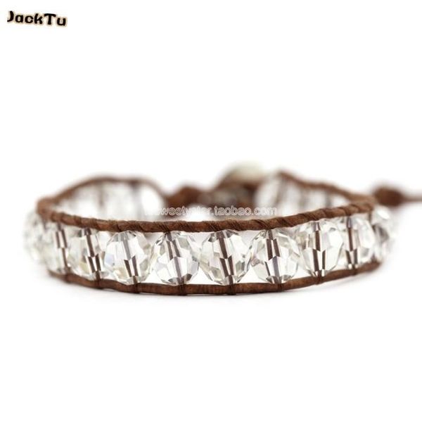 

tennis 8mm large clear crystal single wrap bracelet woman, Golden;silver