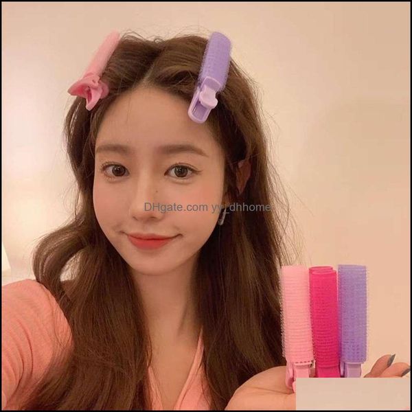

other fashion aessories fluffy hair root positioning clip head pad does not hurt natural traceless bangs curling cylinder j133 drop delivery, Silver