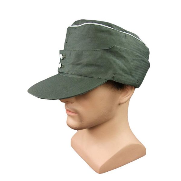 

wide brim hats wwii german elite hbt m43 field cap officer, Blue;gray