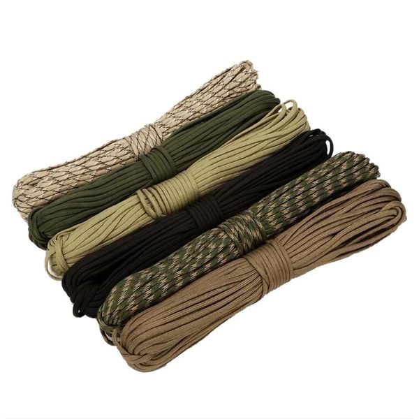 

outdoor gadgets 4 size paracord 550 parachute cord lanyard rope mil spec type iii 7 strand camping hiking climbing survival