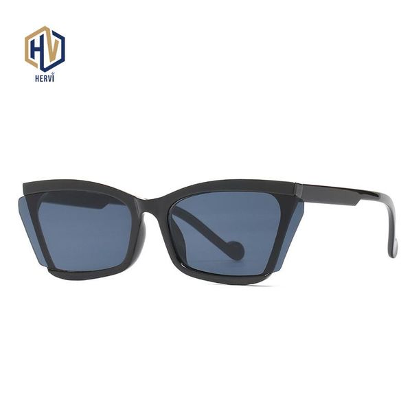 

sunglasses retro cat eye women designer vintage fashion small frame sun glasses female black, White;black