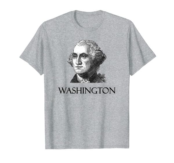 

george washington first president america founder t-shirt, White;black