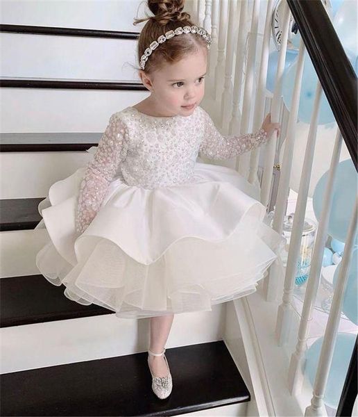 

girl's dresses lovely baby girl dress fluffy tulle shiny sequins knee length princess birthday party size 1-14y, Red;yellow