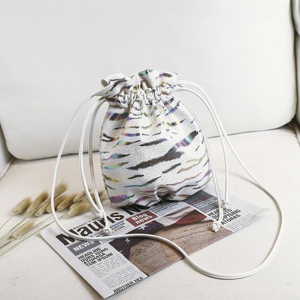 

evening bags women's summer style ladies printing shoulder pumping bucket bag mobile phone women fashionable purses