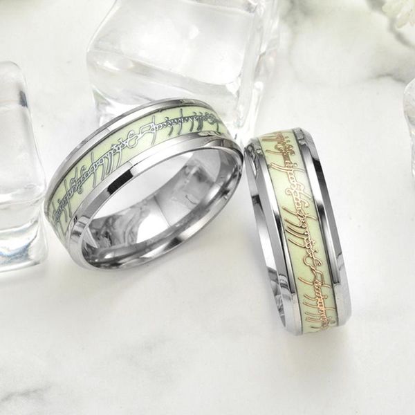 

cluster rings luminous fluorescent ring magic for women jewelry men, Golden;silver