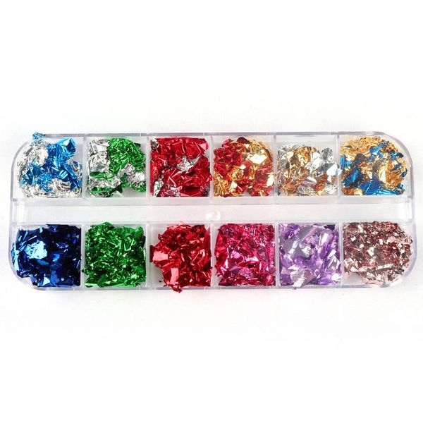 

holographic stickers laser mix 3d flakes nail art decorations polish manicure foils aurora glitter sequins kits