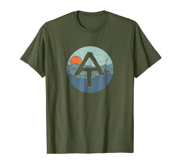 

appalachian trail outdoor scene hiking shirt, White;black
