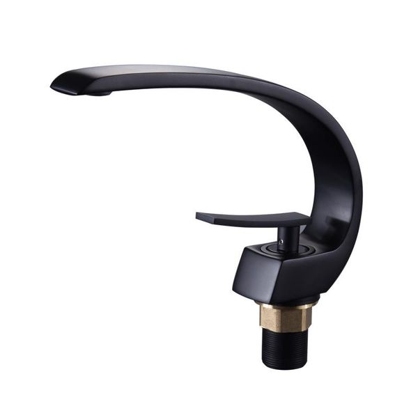 

black paint all copper basin and cold single hole faucet creative wash bathroom sink faucets