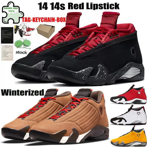 

with gift gym red lipstick basketball shoes jumpman 14s winterized men blue candy cane university gold black toe hyper royal mens trainers s