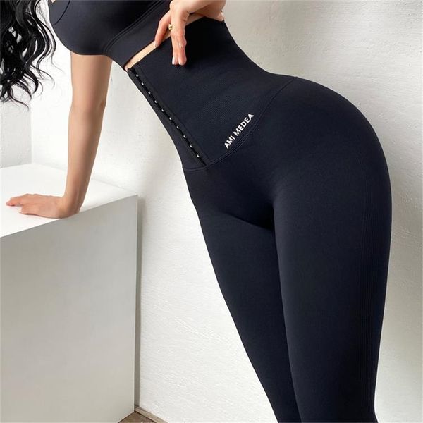 

seamless high waist compression sports women abdomen adjustable push up yoga pants stretchy running gym fitness leggings, Black;white