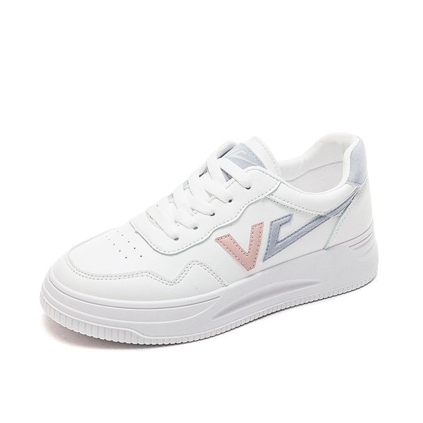 

autumn style little white female students web celebrity sports shoes korean version leather surface breathable all-match q1609-2