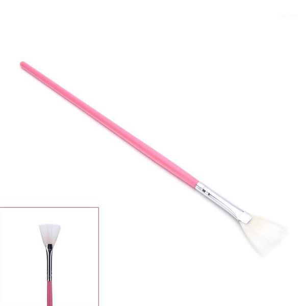 

pc makeup brushes natural fan blush face foundation powder cosmetics make up brush pink color drop 1, Yellow