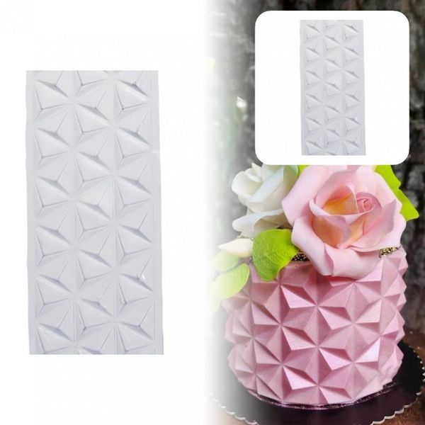 

other festive & party supplies innovative mousse mold lightweight heat-resistant comfortable 3d diamond-pattern cake border template