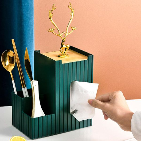 

tissue boxes & napkins deskbox creative remote control tea table storage multi-function paper extraction towel