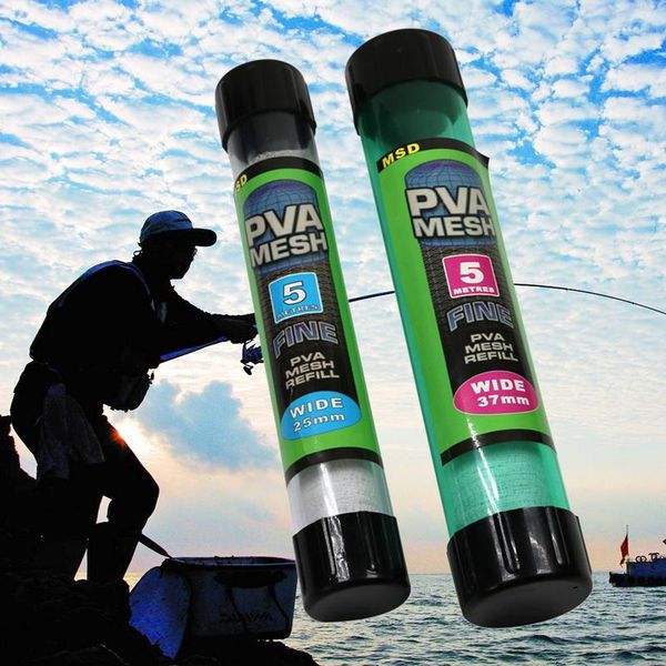 

water dissolving pva narrow mesh tube net carp fishing feeder lures accessories