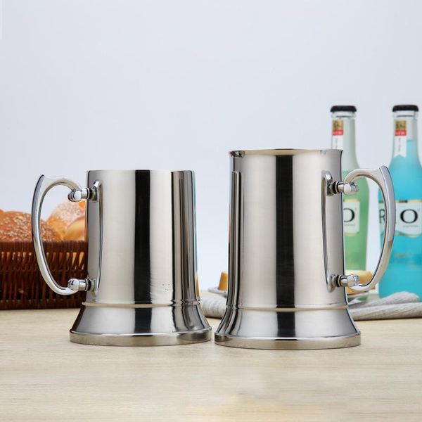 

mugs 304 stainless steel double flame mug beer cocktail bar supplies drinking set