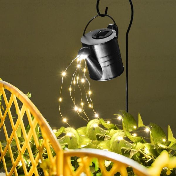

lawn lamps outdoor decoration garden solar lights waterproof landscape fairylight watering kettle shower can statues lamp 2021
