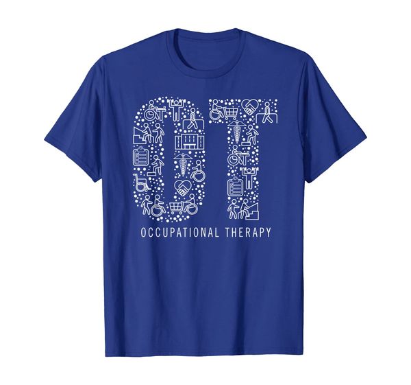 

occupational therapy ot month therapist gift t-shirt, White;black