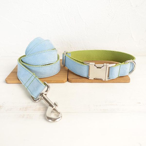 

dog collars & leashes collar personalized nylon pet tag custom puppy cat nameplate id adjustable for medium large dogs engraved