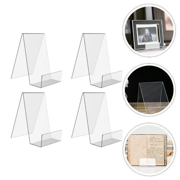 

frames 4pcs durable book display bracket clear acrylic stands
