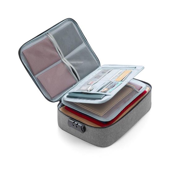 

storage bags 1pc document organizer bag with lock multi layer file drawer container home organization accessories supplies
