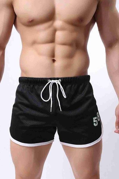 

women's panties stylish mesh look swim shorts black ms3411, Black;pink