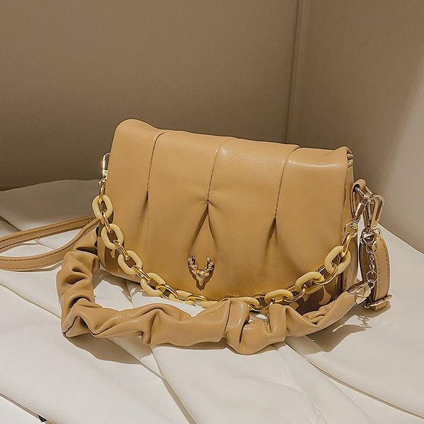 

shoulder bags original brand bag 2021 female messenger senior underarm fold handbag square