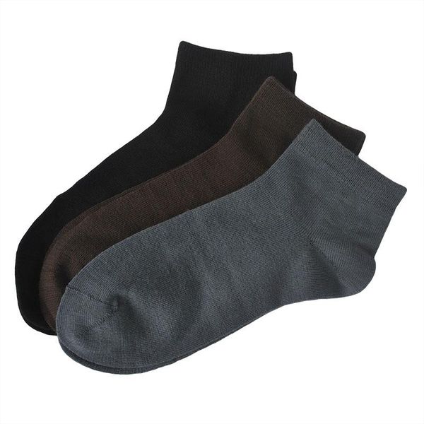 

pairs spring style merino wool men's socks casual 3 colors, Black