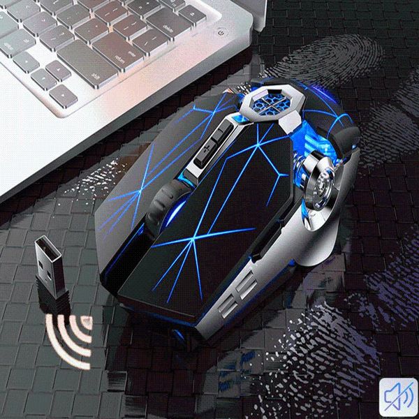 

mice usb port 1600dpi gaming mouse rechargeable silent led backlit optical ergonomic 2.4g wireless for pc lapcomputer