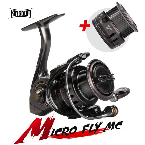 

kingdom mc spinning fishing reels 800 1000 2000 3000 carbon braking disc light double spool fresh & salt water jigging bait reel baitcasting