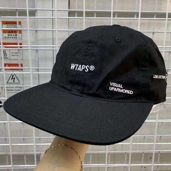 

wtaps flat brim baseball cap men women embroidery dad hat hip hop snapback trucker cap golf outdoor adjustable casual harajuku t200409, Blue;gray