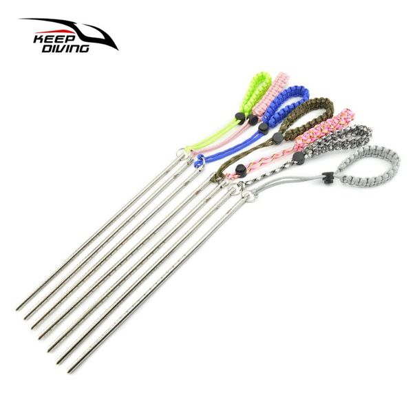 

pool & accessories keep diving 316 stainless steel scuba dive pointer rod with wrist rope underwater shaker noise maker snorkeling gear