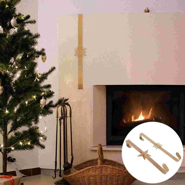 

hooks & rails 2pcs multipurpose pothooks decors christmas fireplace hangers stocking