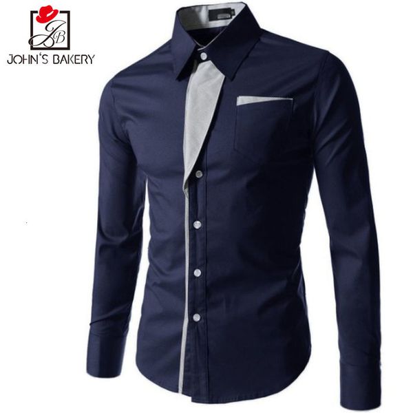 

mens new arrival dress shirts striped shirt cotton slim fit chemise long sleeve shirt male model shirts white plus size 3xl_yw_rw, White;black