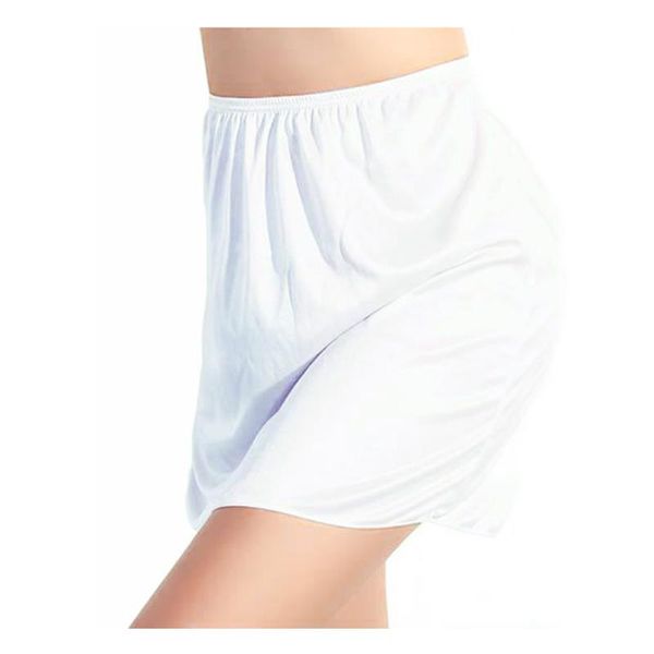 

women's sleepwear women stretch satin half slips petticoat loose mini skirt underdress 2021 fashion lingerie accessories, Black;red