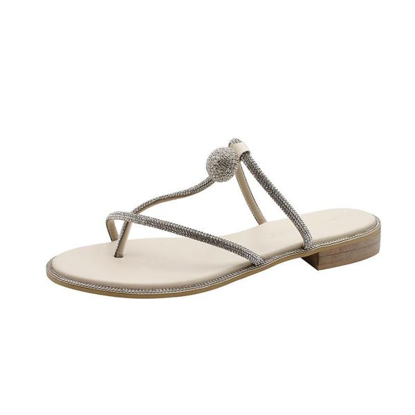 

sandals 2021 summer flat roman style white women beach and shoes, Black