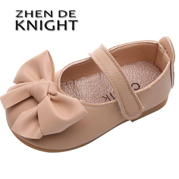 

first walkers girls leather shoes 2021 spring summer pu patent kids dress high heels butterfly-knot for chic