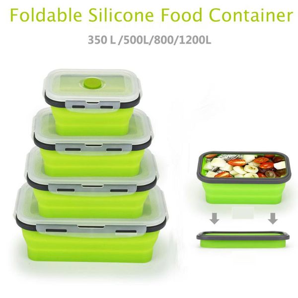 

sizes collapsible silicone container portable bento lunch box microware home kitchen outdoor storage containers dinnerware sets