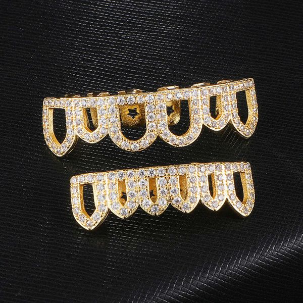 

hip hop gold teeth set for halloween, Silver