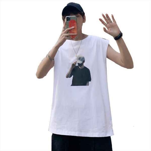 

fashion cotton sleeveless shirts vest mens men fitness shirt singlet bodybuilding workout gym, White;black