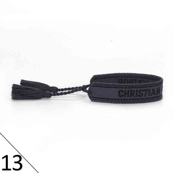 

design luxury chain fashion 2022 jewelry bracelet letter embroidery brand with wrist webbing many styles gifts link chain 10 440a, Black