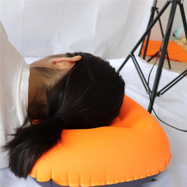 

timelytrust camping pillow travel rubber inflatable air neck self-venting light folding outdoor pads