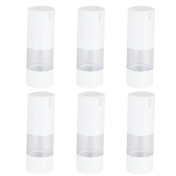 

storage bottles & jars 6pcs 15ml travel cosmetics lotion shampoo foundation dispenser container